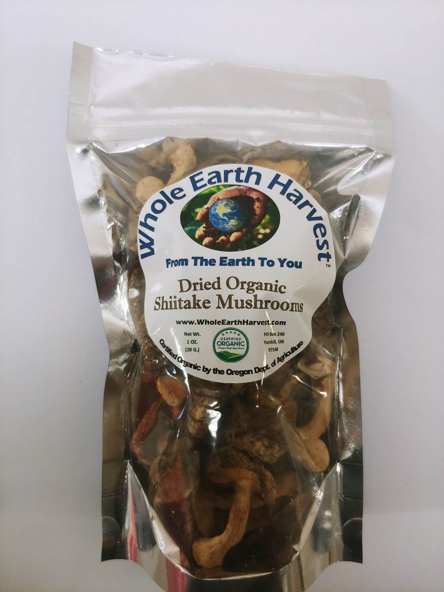 Organic Whole Shiitake Mushrooms, 1 Lb Bag by D'allesandro